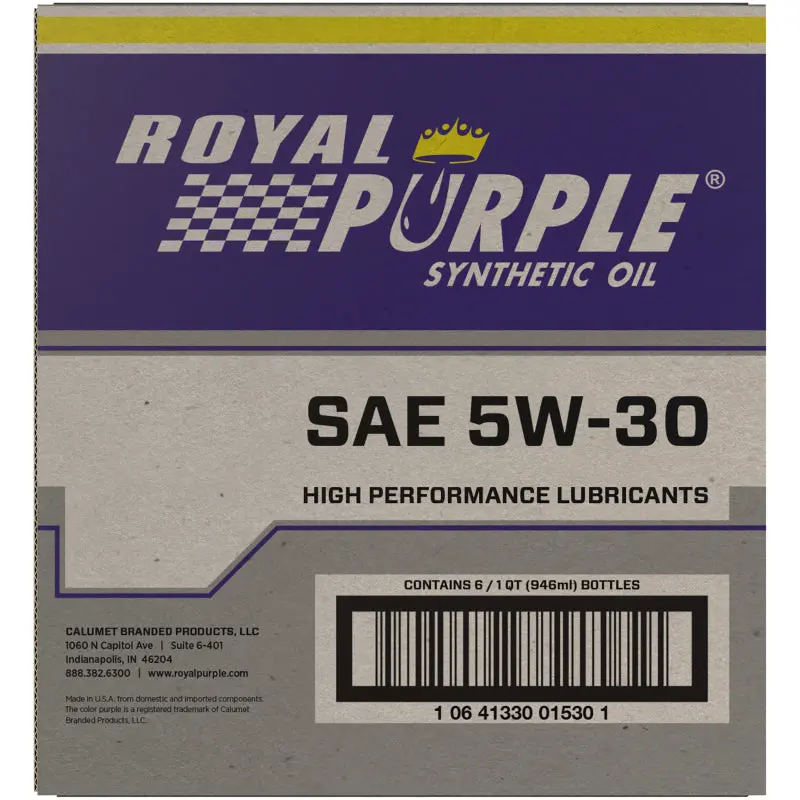Royal Purple Premium Synthetic High Performance Multi-Grade 5W-30 Motor Oil - 1 Quart 1