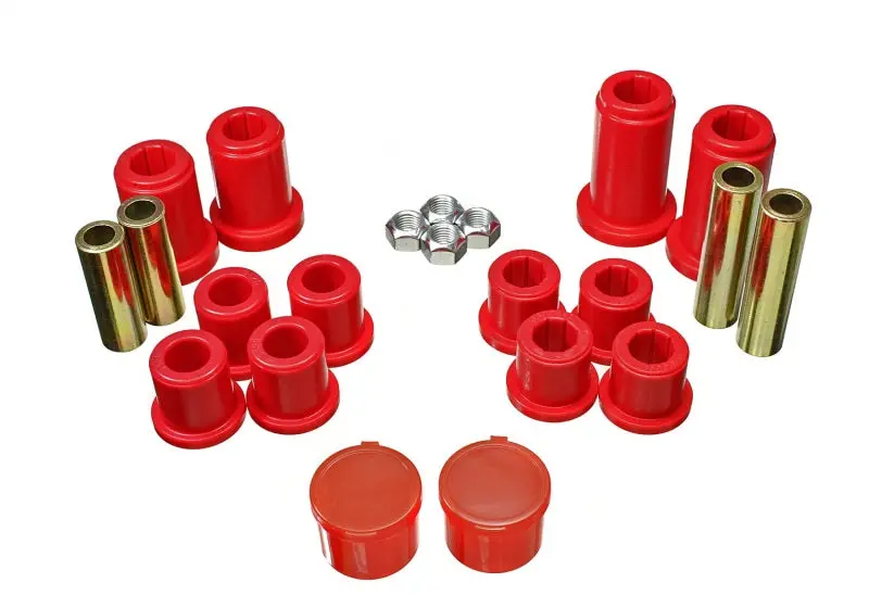 Energy Suspension 07-13 Chevrolet Silverado1500 4Wd Front Control Arm Bushing Set - Red 1