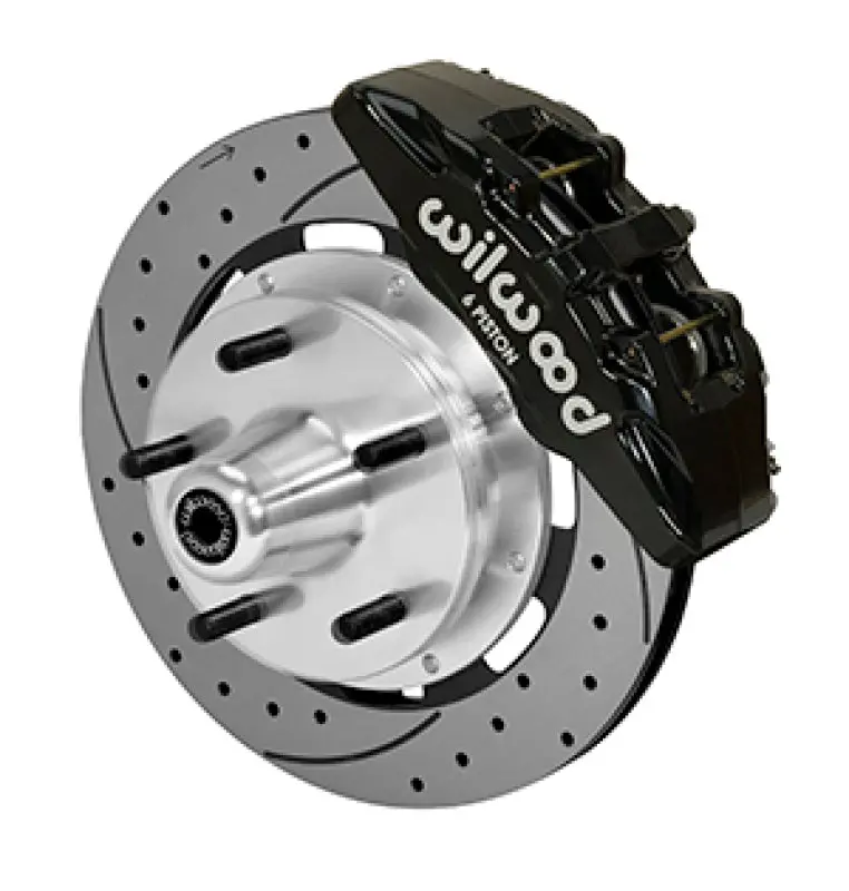Wilwood Forged Dynapro Big Brake Kit - 5X5 Hub/12.19In Drilled & Slotted Rotor/ Black Caliper- Front 1
