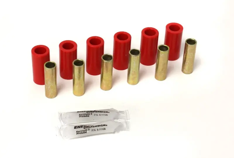 Energy Suspension Cj Sprg Bush/ Frt Or Rr - Red 2