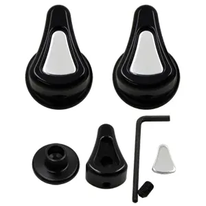 Upr 1990-2004 Ford Mustang Designer Clothes Hangers Black/Polished Insert 1