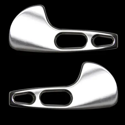 Upr 1994-2004 Ford Mustang Flat Door Handle Kit W/ Holes - Polished 1