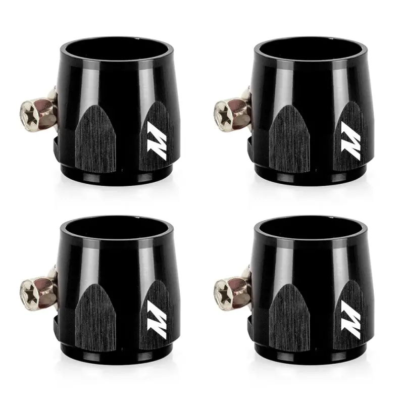 Mishimoto Aluminum An-8 Hex Finishers - Black 1