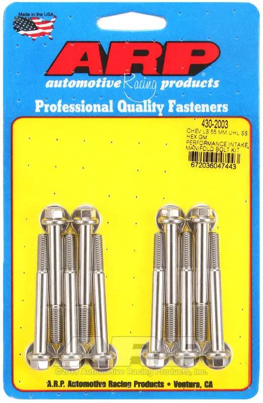 Arp Chevy Ls 55Mm Uhl Hex Gm Performance Intake Manifold Bolt Kit 1