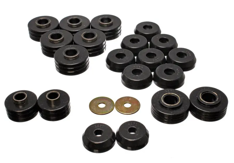 Energy Suspension 80-96 Ford Bronco 4Wd Black Body Mount Set 1