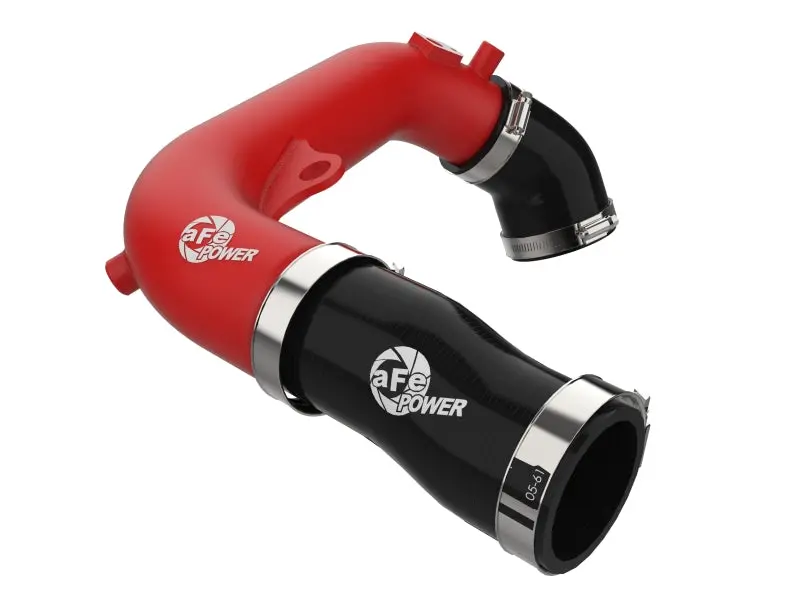 Afe 2024+ Jeep Wrangler Jl L4-2.0L (T) Bladerunner 2-1/2In Aluminum Hot Charge Pipe - Red 1