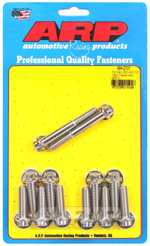Arp Pontiac 350-400 Ss 12Pt Intake Manifold Bolt Kit 1
