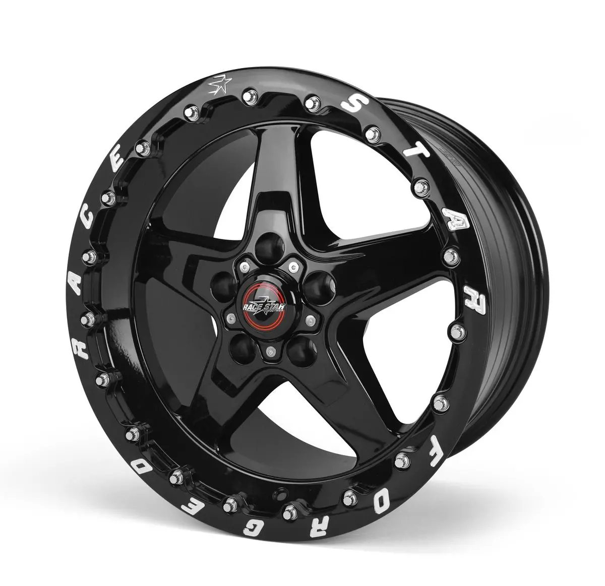 Race Star 17X10.5 Drag Star Bracket Racer Single Beadlock Gloss Black (Ford) 1