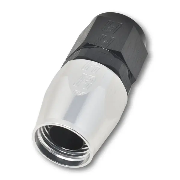 Russell - An-4 Proclassic Straight Hose End With Black/Silver Finish 1