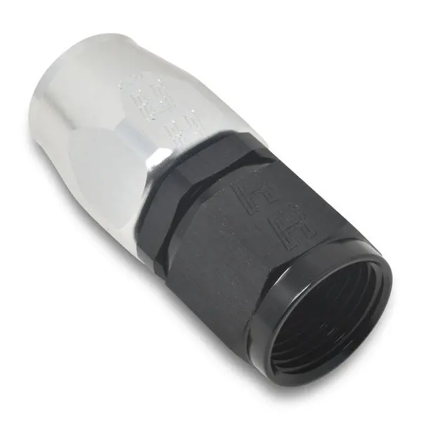 Russell - An-16 Proclassic Straight Hose End With Black/Silver Finish 1