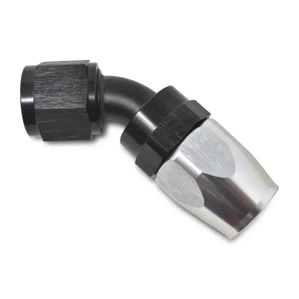 Russell - An-4 Proclassic 45 Degree Hose End With Black/Silver Finish 2