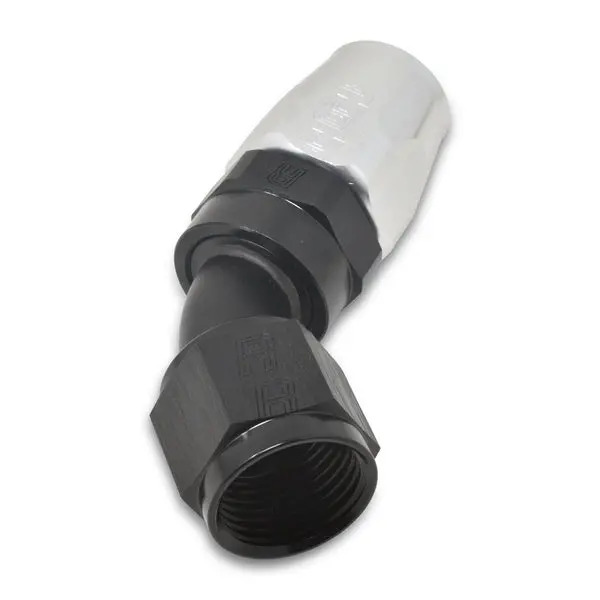 Russell - An-6 Proclassic Swivel 45 Degree Hose End With Black/Silver Finish 2