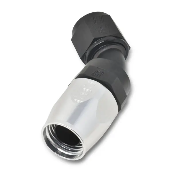 Russell - An-10 Proclassic Swivel 45 Degree Hose End With Black/Silver Finish 1