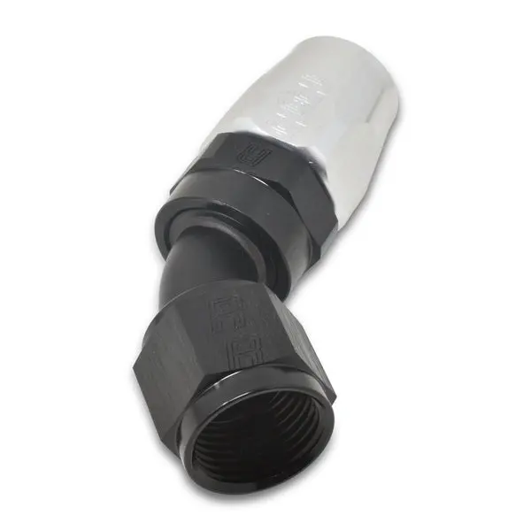 Russell - An-10 Proclassic Swivel 45 Degree Hose End With Black/Silver Finish 2