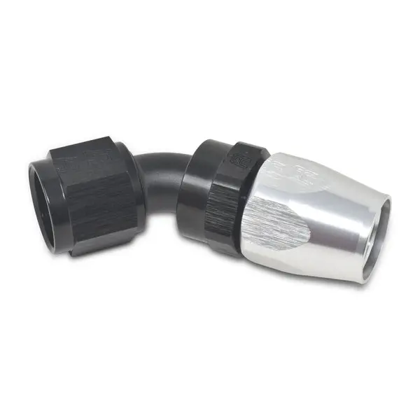 Russell - An-12 Proclassic 45 Degree Hose End With Black/Silver Finish 1