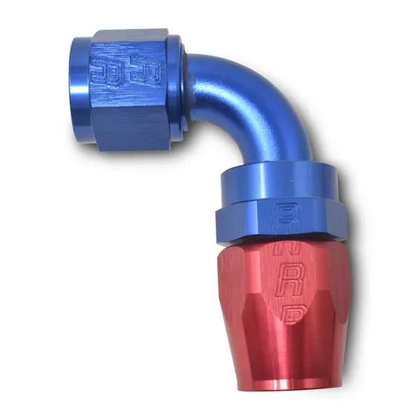 Russell - An-6 Proclassic Swivel 90 Degree 1/2In Radius Hose End With Red/Blue Finish 1