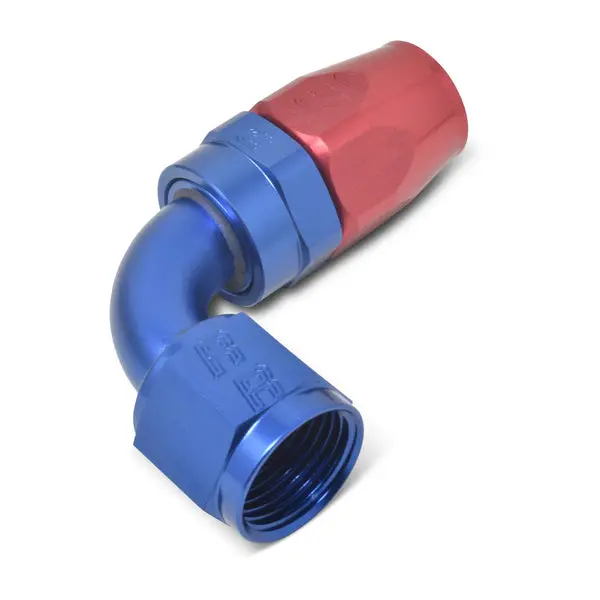 Russell - An-10 Proclassic Swivel 90 Degree 5/8In Radius Hose End With Red/Blue Finish 1