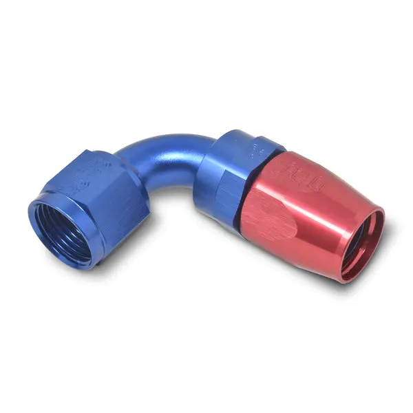 Russell - An-20 Proclassic 90 Degree 1-1/4In Radius Hose End With Red/Blue Finish 1