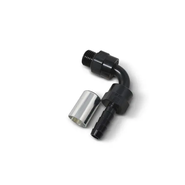Russell - An-8 Proclassic Crimp 90 Degree Radius Port Hose End O-Ring Boss, 7/8In-14In Thread 1