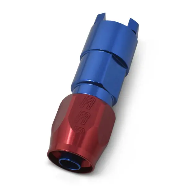 Russell - An-6 Straight Female Sae Quick-Disconnect X 5/16In Tube Size With Red/Blue Finish 1