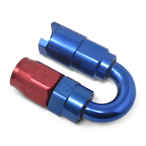 Russell - An-6 180 Degree Female Sae Quick-Disconnect X 5/16In Tube Size With Red/Blue 1