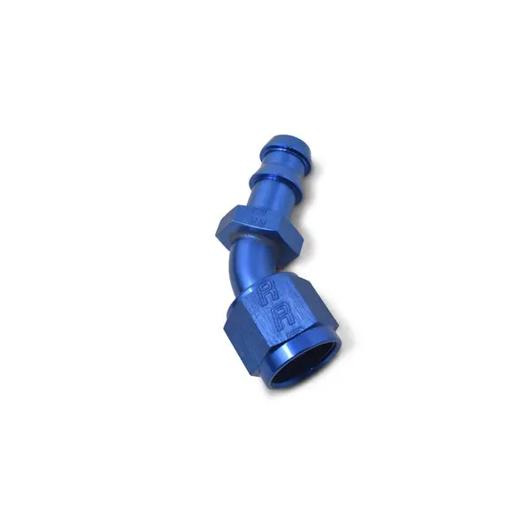Russell - An-4 Twist-Lock 45 Degree Hose Ends With Blue Finish 1
