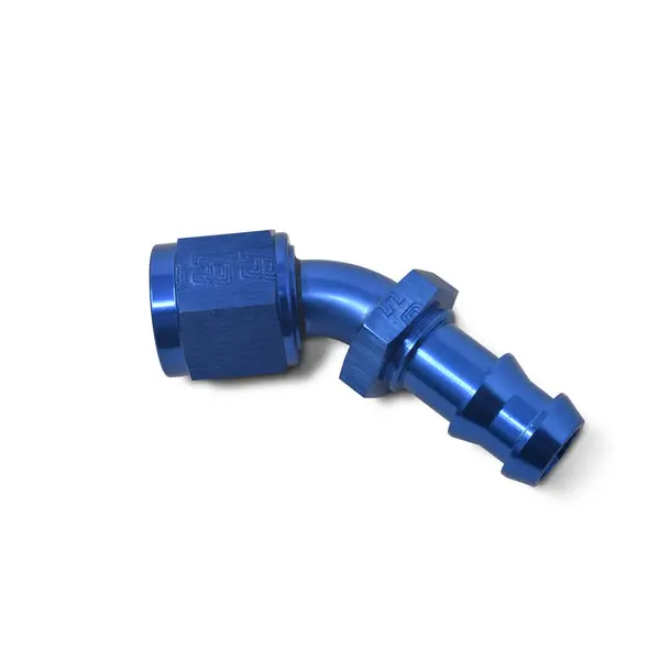 Russell - An-6 Twist-Lock 45 Degree Hose Ends With Blue Finish 1