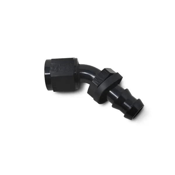 Russell - An-8 Twist-Lock 45 Degree Hose Ends With Black Finish 1