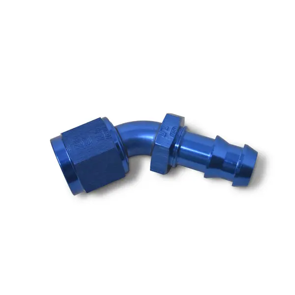 Russell - An-10 Twist-Lock 45 Degree Hose Ends With Blue Finish 1