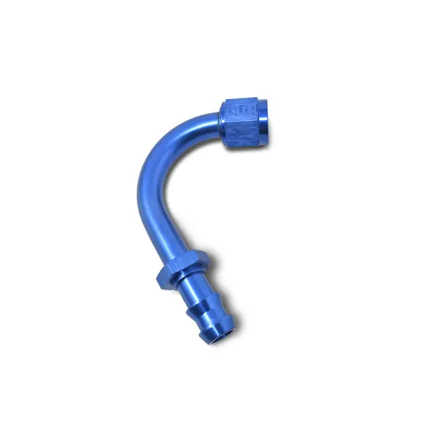 Russell - An-6 Twist-Lock 120 Degree 1In Radius Hose End With Blue Finish 1