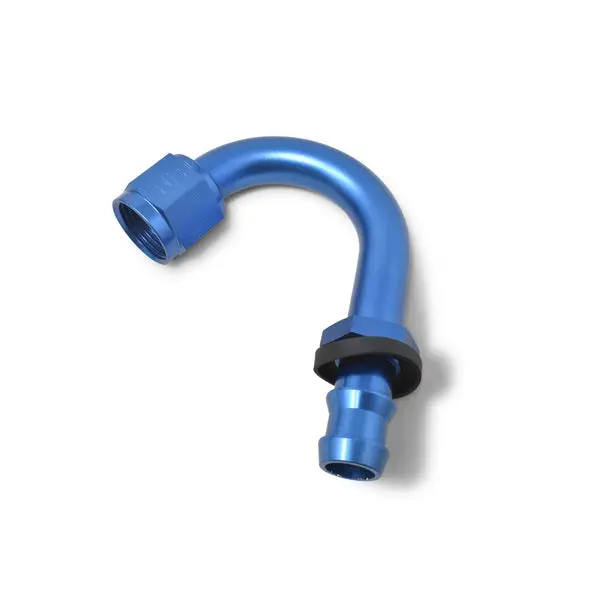 Russell - An-6 Twist-Lock 150 Degree 1In Radius Hose End With Blue Finish 1