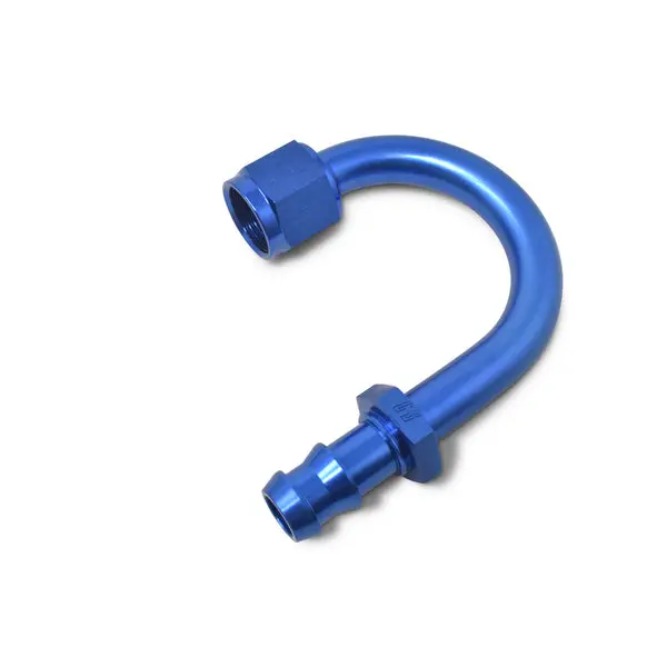 Russell - An-8 Twist-Lock 180 Degree 1-1/4In Radius Hose End With Blue Finish 1
