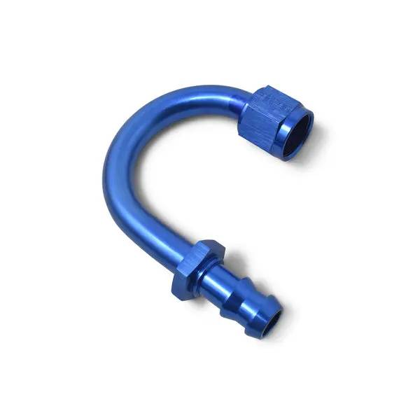 Russell - An-8 Twist-Lock 180 Degree 1-1/4In Radius Hose End With Blue Finish 2