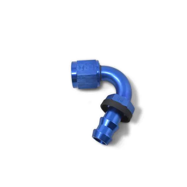 Russell - An-6 Twist-Lock 120 Degree Tight 9/16In Radius Hose End With Blue Finish 1