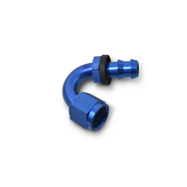 Russell - An-8 Twist-Lock 150 Degree Tight 3/4In Radius Hose End With Blue Finish 1
