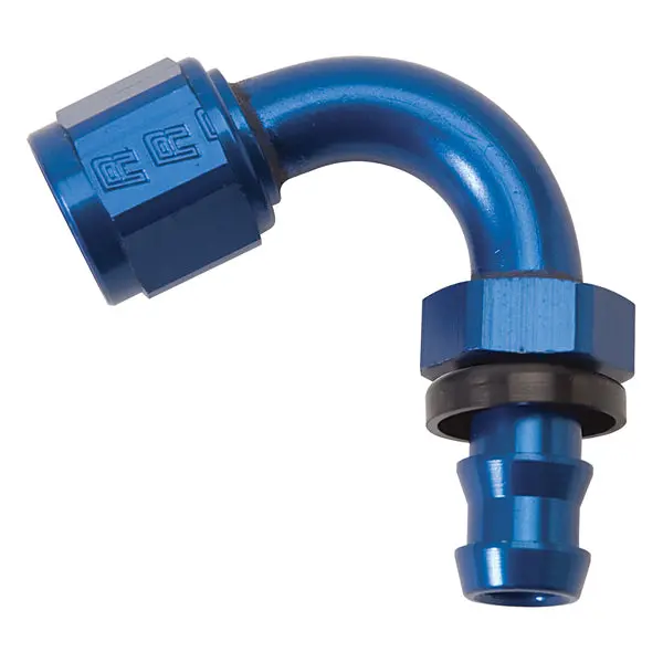 Russell - An-10 Twist-Lock 150 Degree Tight 5/16In Radius Hose End With Blue Finish 1