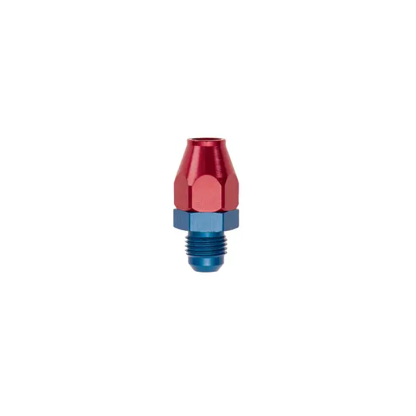 Russell - An-6 Male 37 Degree To 3/8In Line Aluminum Fuel Line Adapter With Red/Blue Finish 1