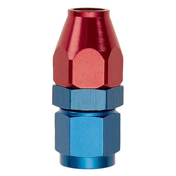 Russell - An-8 Female Swivel To 1/2In Line Aluminum Fuel Line Adapter With Red/Blue Finish 1