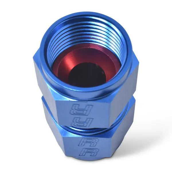Russell - An-6 Straight Swivel Coupler Adapter Fitting With Red/Blue Finish 1