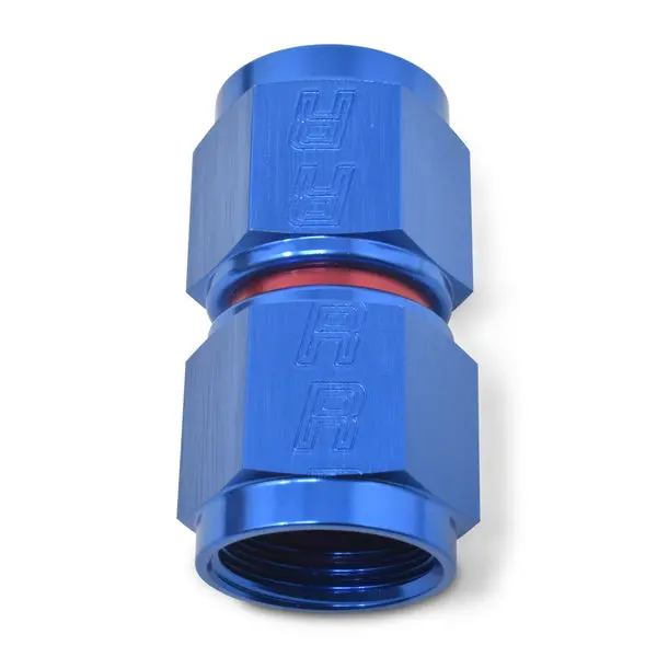 Russell - An-8 Straight Swivel Coupler Adapter Fitting With Red/Blue Finish 1