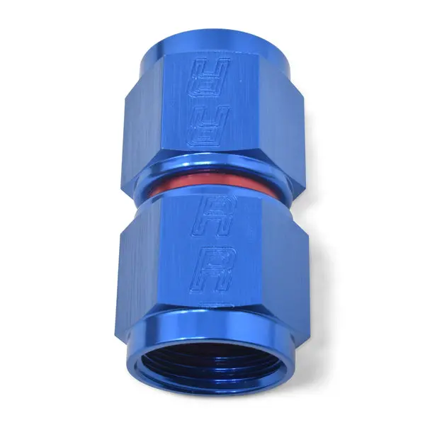 Russell - An-10 Straight Swivel Coupler Adapter Fitting With Red/Blue Finish 1