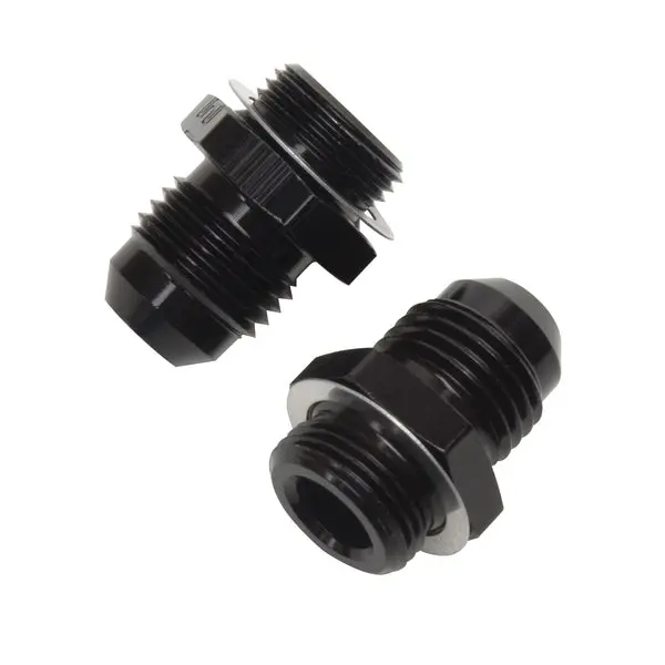 Russell - An-6 Holley Single Feed 600-660 2-Barrel Carb 9/16In -24 Fitting, Black - Pair 1