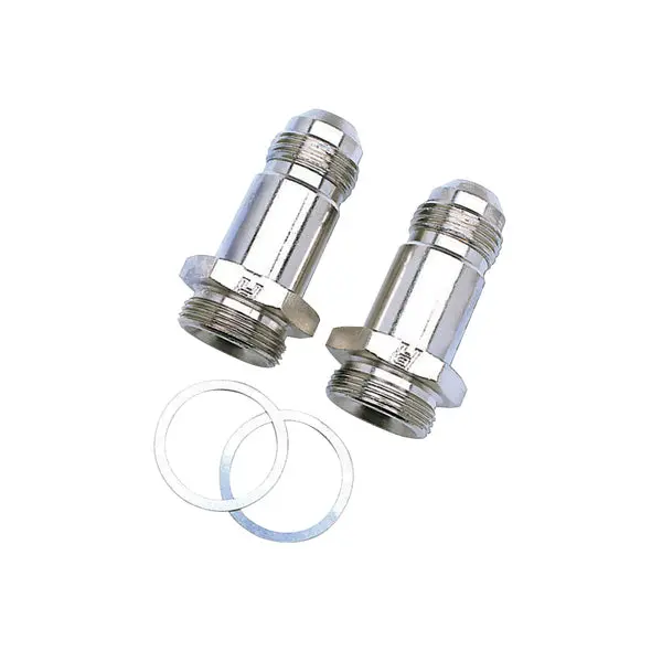 Russell - An-8 Holley Dual Feed 750 To Dominator 1350 Carb (2In) With Endura Finish - Pair 1