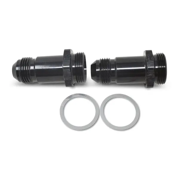Russell - An-8 Holley Dual Feed 750 To Dominator 1350 Carb (2In) With Black Finish - Pair 1