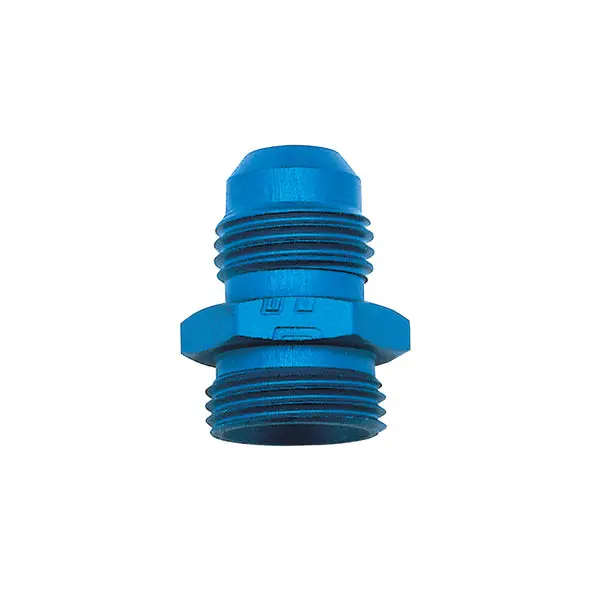Russell - An-6 Edelbrock Thunder/Performer Carb 5/8In -24 Adapter Fitting With Blue Finish 1