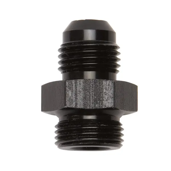 Russell - An-6 Edelbrock Thunder/Performer Carb 5/8In -24 Adapter Fitting With Black Finish 1