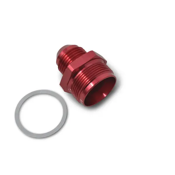 Russell - 1In-20 X -6 An Male Flare Quadrajet Carb Adapter Fitting With Red Finish 1