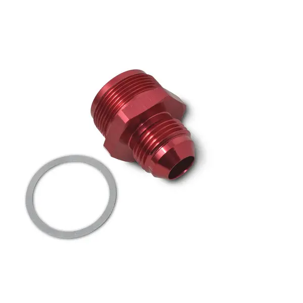 Russell - 1In-20 X -6 An Male Flare Quadrajet Carb Adapter Fitting With Red Finish 2