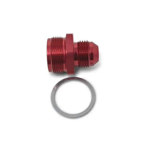 Russell - 1In-20 X -8 An Male Flare Quadrajet Carb Adapter Fitting With Red Finish 1