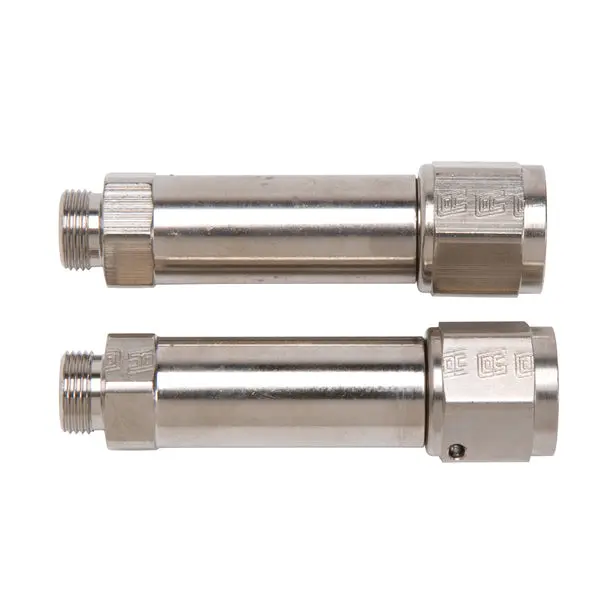 Russell - An-8 Demon & Bg Carb Inlet Fitting With 9/16In-24 (3-1/4In) Endura Finish - Pair 1